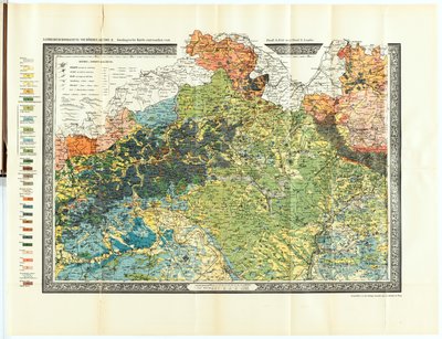 Geologische Karte von Böhmen, Umgebung von Teplice bis Liberec von Unbekannt Unbekannt